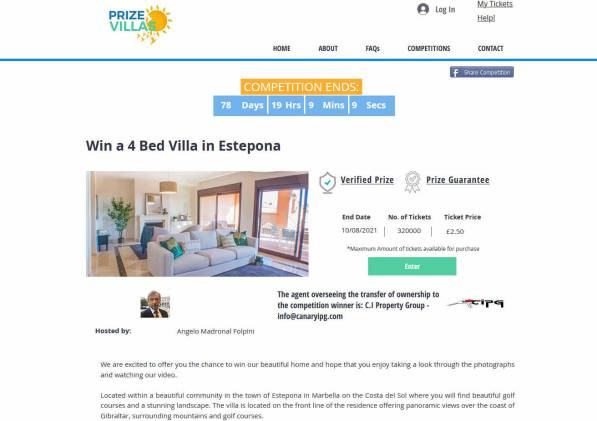 Win a Spacious Villa near Marbella with Great Views