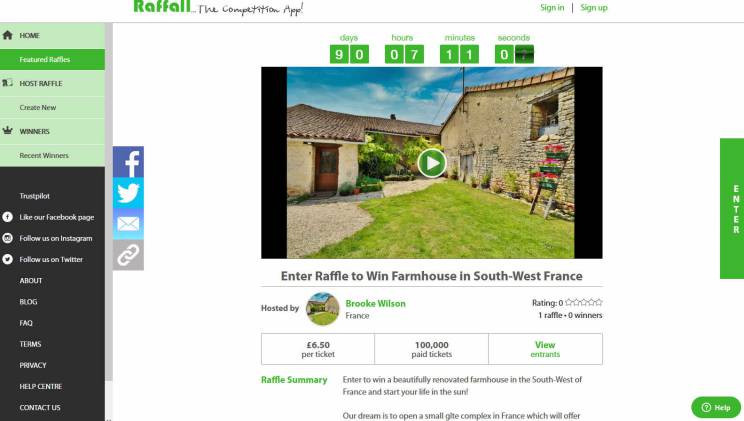 Win a Farmhouse with Outbuildings in South West France