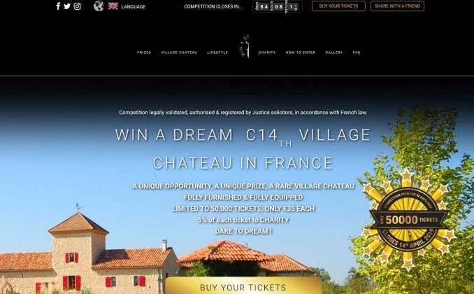 Win a French Chateau in south east France near to Bordeaux