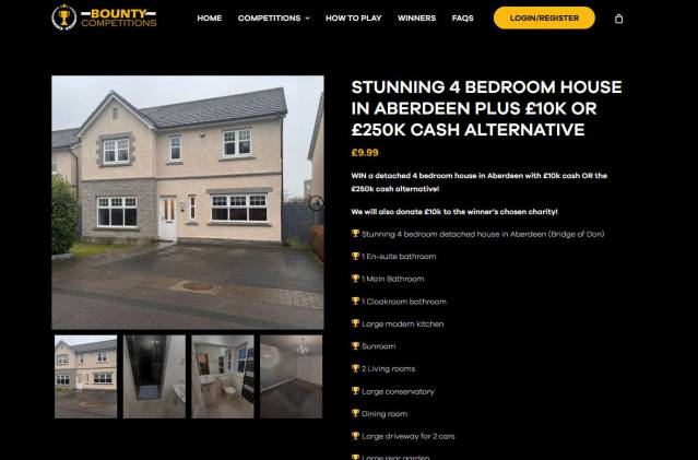 Win a Detached Four Bedroom House in Aberdeen