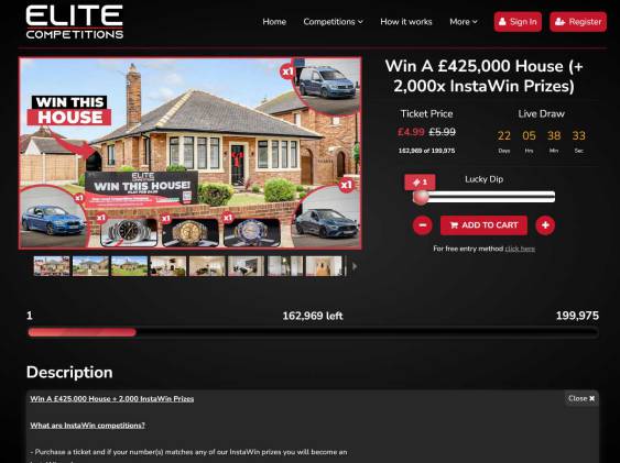 Win a Refurbished Bungalow in Market Town in Lancashire