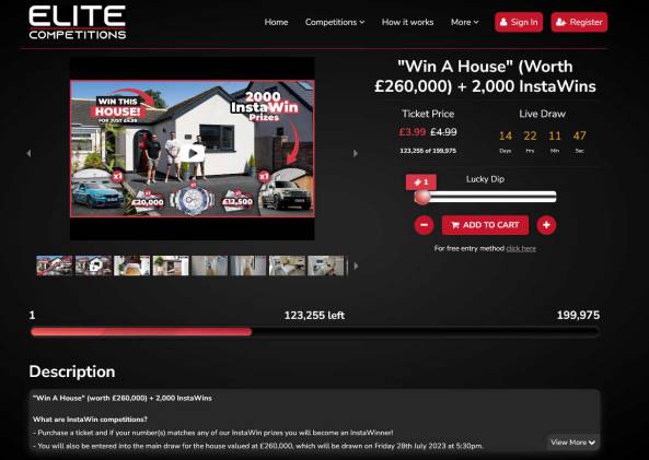 Win a Three Bedroom House in Thornton-Cleveleys, Lancashire