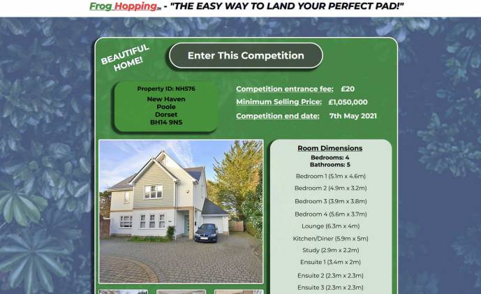 Win a Modern Four Bedroom House near to Poole Dorset