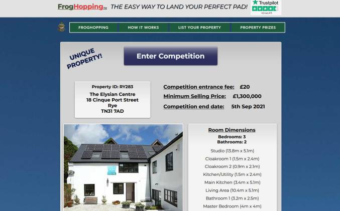 Win a Large House with Commercial Treatment Rooms in Rye