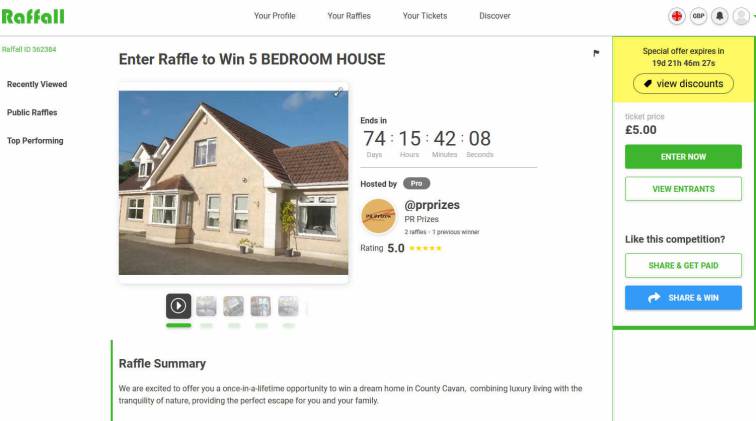 Win a Large House with Substantial Grounds in Ireland