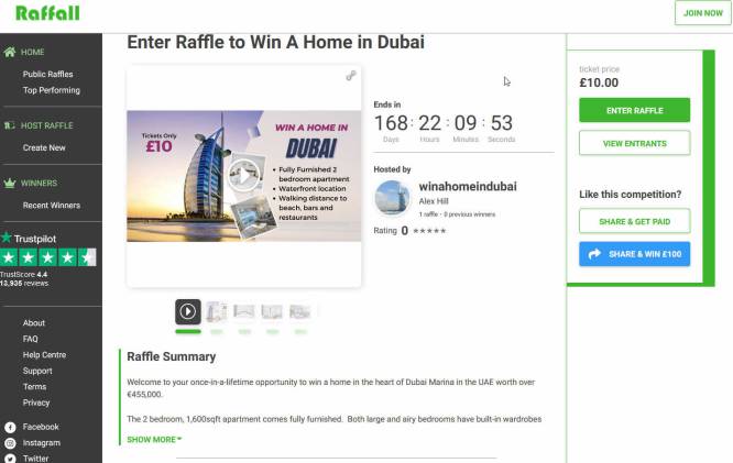 Win a Dubai Apartment with Views over the Marina