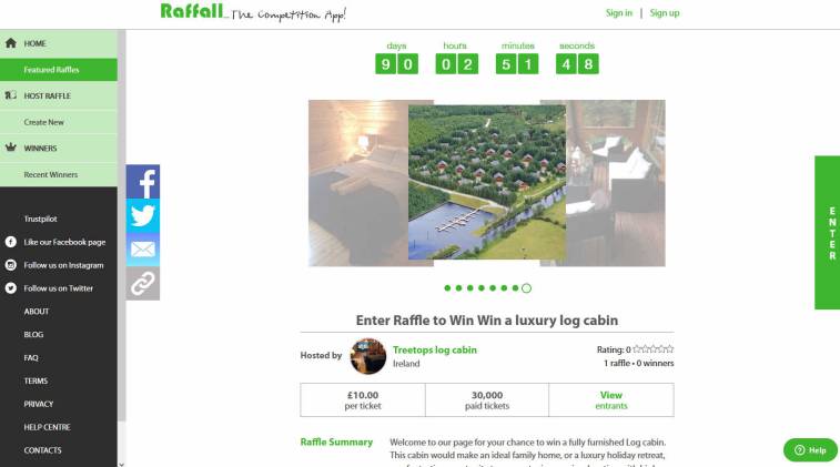 Win a Luxury Log Cabin by a Lake in Ireland