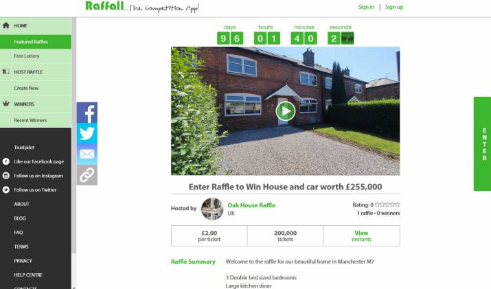 Win a House with Three Double Bedrooms in Salford Manchester