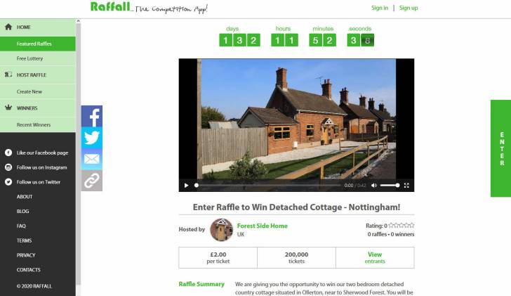 Win a Small Cottage in Rural Nottinghamshire