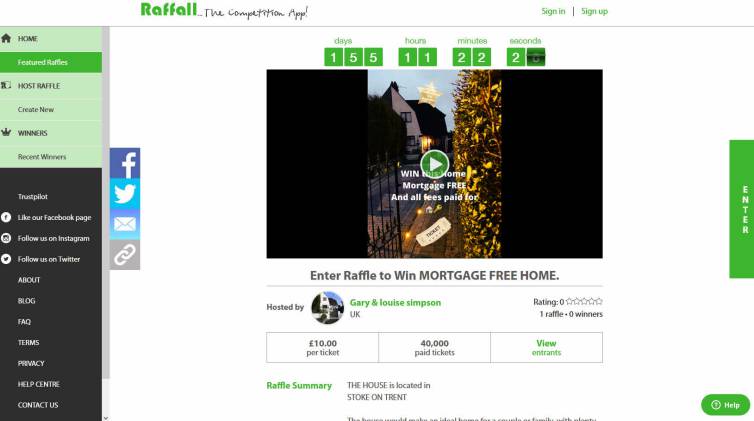 Win a Three Bedroom Semi-Detached House in Stoke-on-Trent