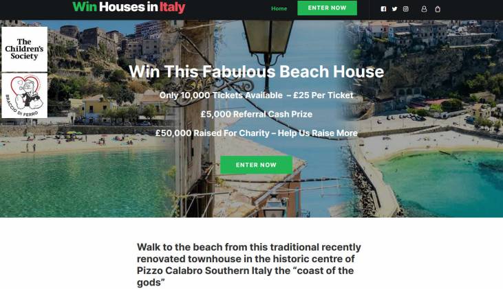 Win a House in Walking Distance to the Beach in Southern Italy